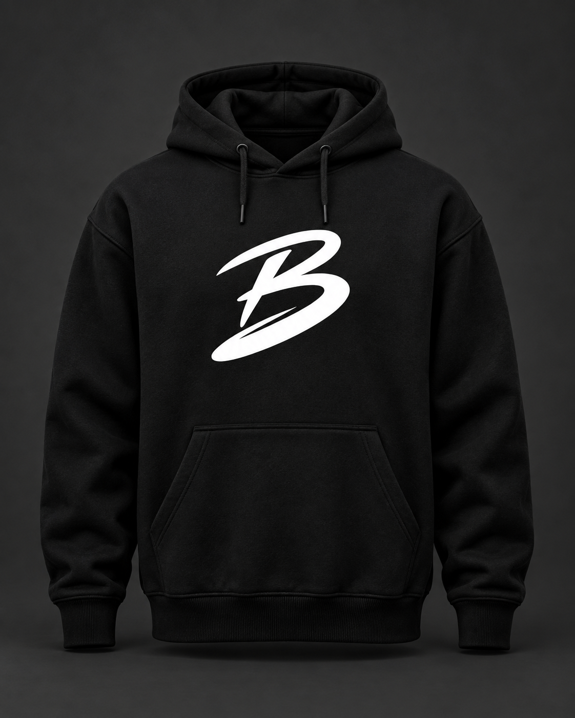 Hoodie negro Bello Nation con BN Mark blanco