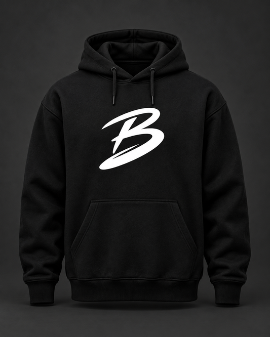 Hoodie negro Bello Nation con BN Mark blanco