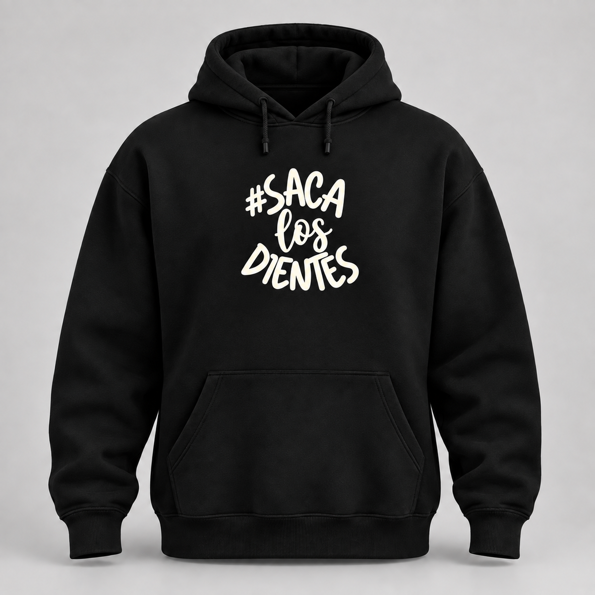 Hoodie negro #SacaLosDientes